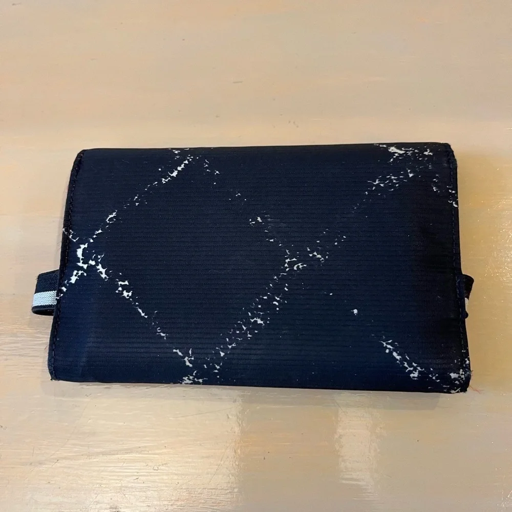 Chanel black nylon card case